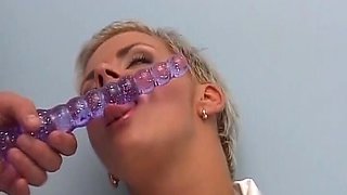 Beautiful Blonde German Nurse Drinks Cum After Hot Fuck with Doctor