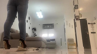 High Heels and Big Farts in Jeans