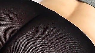 Pantyhose on my ass + your sperm