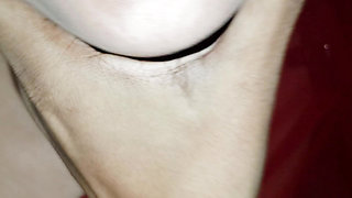 Indian Beautiful Wife Was Working in the Kitchen, the Husband Came From Behind and Started Touching Her