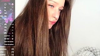 Blonde tight pussy babe solo toy fun in glamour masturbation