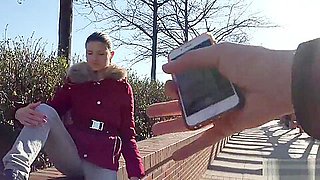Extrem Skinny College teen 18+ Gina Gerson Talk To Sex At Street