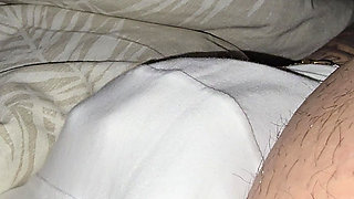 Step mom hand slip under panties and handjob step son dick