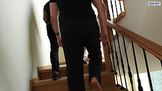 Guys, Do Whatever You Want with Her, My Slutty Wife Wants It! Cuckold Session with Hard Double Penetration!