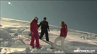Members of the Ski Rescue Patrol Find a Stranded Skier and Screw Him - Private Porn Sex Videos