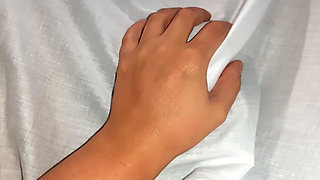 While My Girlfriend Is Studying for Her Exam, Our Neighbor Is Playing with My Pussy Under the Blanket