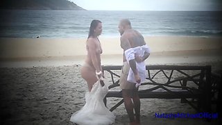 Public Beach Fuck - Real Amateur Couple - Renewing Vows And Beach Sex