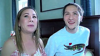Married cougar gets wild and takes a big cock for a creampie