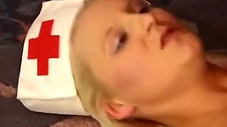 Masked Dude Rocks Hot Blonde German Nurse With Blonde Nurse