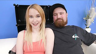 Tiny blondie is encouraged to get  fucked silly