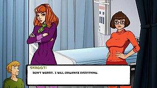 Busty anime babe in a tiny bikini getting steamy with cartoon sex