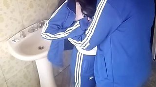 Hot Latina Student Astrid Cute Fucks in School Bathroom - Big Ass Teen in Uniform