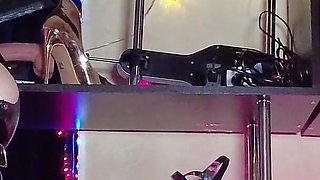 Eva Latex Femdom Dominatrix BDSM MILF Big Ass Heels Rubber Goddess Glasses