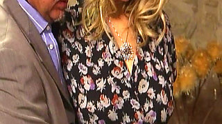 Old Gentleman Fucks Two Pretty Lesbians in the Ass