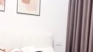 Small tit GF gives POV blowjob on my denim
