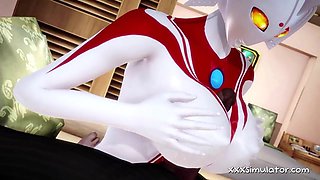 Ultrawoman Bearhug 3D Gameplay Animation