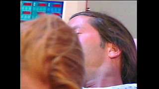 Beautiful Redhead Nurse Takes Care of the Patient by Sucking His Cock