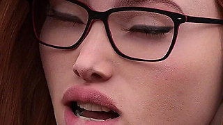College Kings 158 - Riley Gives Alex a Secret Blowjob in the Library