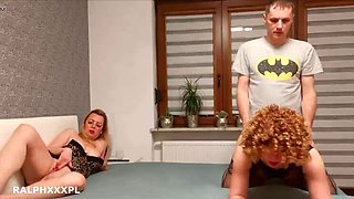 Wife Watches Me Creampie Her Sister - Cheating Family Sex With MILF