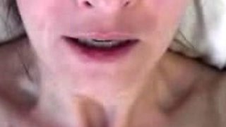 Amateur blowjob close up