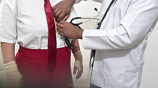 Indian doctor having fun sex with college girl