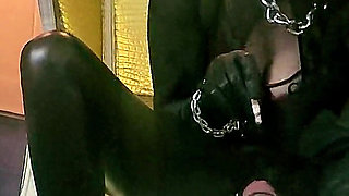 Stina Stone Femdom Smoking Human Ashtray Spitting Humiliation by German Mistress in Leather Gloves