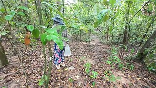 Amateur Thai Teen Villagers Outdoor Sex in Forest 4K Public Fuck