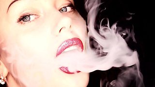 Sometimes You Just Want to Watch a Hot, Brunette with a Big Full Sexy Lip Smoking. You Get That Today.