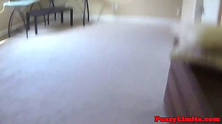 Throating ebony slut likes it rough