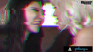 GIRLSWAY - Naughty Teens Alison Rey & Kimmy Kimm Want Neighbor MILF Penny Barber's Pussy