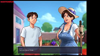 Perverted guy cant help but get horny - Summertime Saga 01 Gameplay