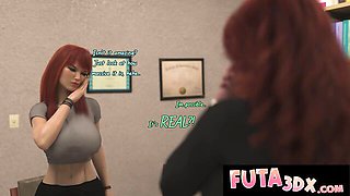 Big cock video with inviting escort from Futa3DX