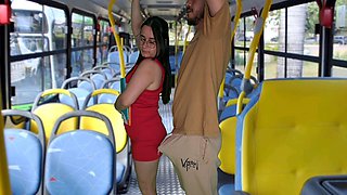 Student Being Groped on the Bus in Public!