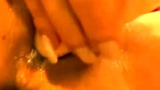 Amazing Babe fucks her juicy pussy with dildo
