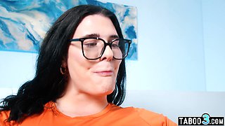 TS doing her daily yoga on two big dicks