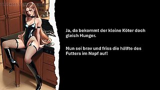 German Mistress Anal JOI: Humiliation & CEI Instructions for Slave Training