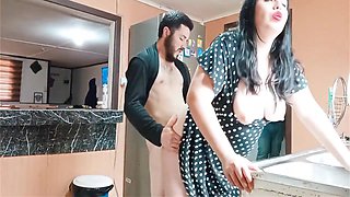 Sex In The Kitchen With My Stepmother Amateur Homemade