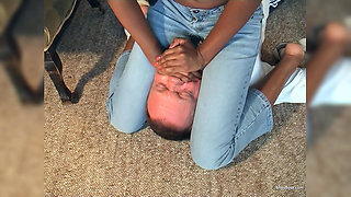 Sat on and Humiliated by a Slim Black Babe