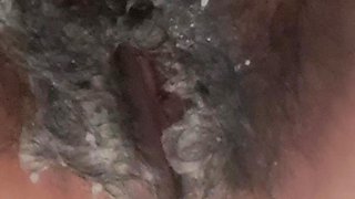 The Dildo Goes All the Way Into the MILF's Vagina