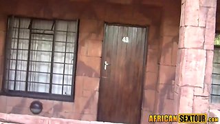 Huge ass African takes first white chopper