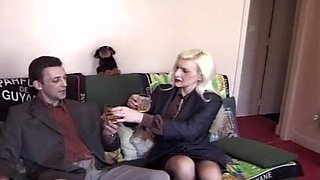 Big boobed Mature blonde slut rides dick like a pro