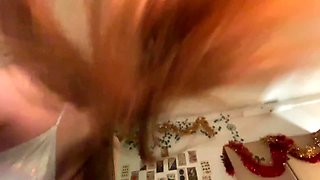 A nerdy babe has her sex-starving pussy satisfied with passion