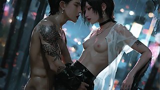 Ink & Lust: Tattooed Beauty Lost in Sensual Shadows