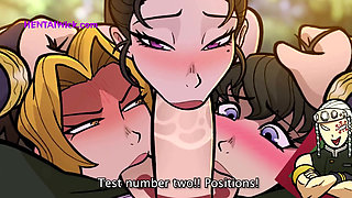 Lord TENGEN Tries out Some SEX Positions on His Wives - Cartoon Sex Parody(Eng SUB)