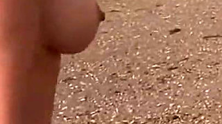 Stripping on the Public Beach
