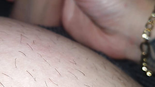 Step son let step mom pulled out his 9 inch of dick for handjob