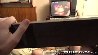 Hot Blonde Sandra Gives Extreme Blowjob & Rough Sex - Perverse Family Fuck