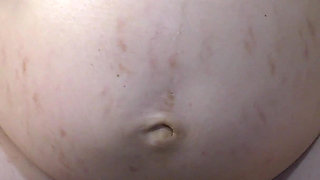 Pregnant Wife Do Oil Massage for Her Belly and Boobs - Milky Mari