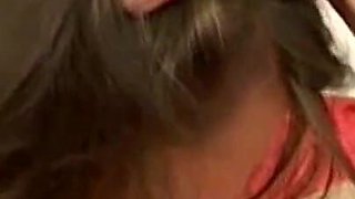 Brunette with small tits gets fucked hard