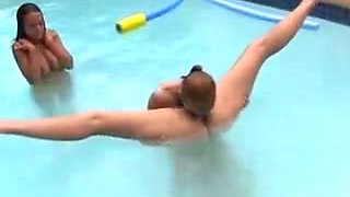 College Hotties Naked At Hazing Party In Pool
